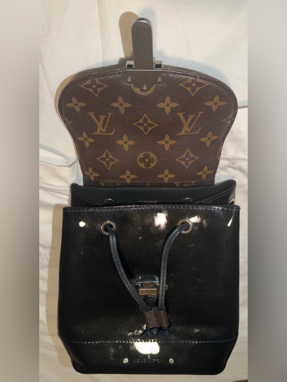 Louis Vuitton monogram hot springs mini backpack crossbody black - Picture 9 of 15